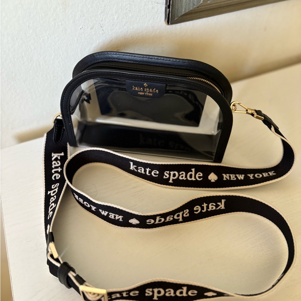 Kate Spade Black and Clear Crossbody Bag